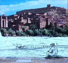 Ait Ben Haddou_Druck-Tusche-Graphit_40 x 40 cm_150 null