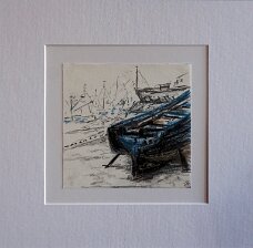 defekt - Essaouria Hafen_graphit_15x15_30x30 null