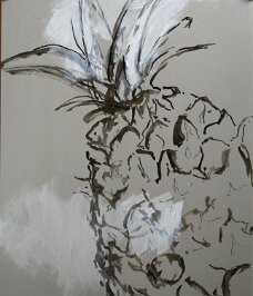 Ananas groß Graupappe null